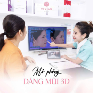 công nghệ nâng mũi 3d tại vivian