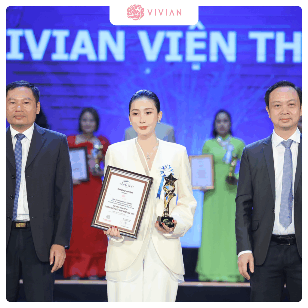 VIỆN THẨM MỸ CHUYÊN SÂU VIVIAN Giải thưởng của Vivian